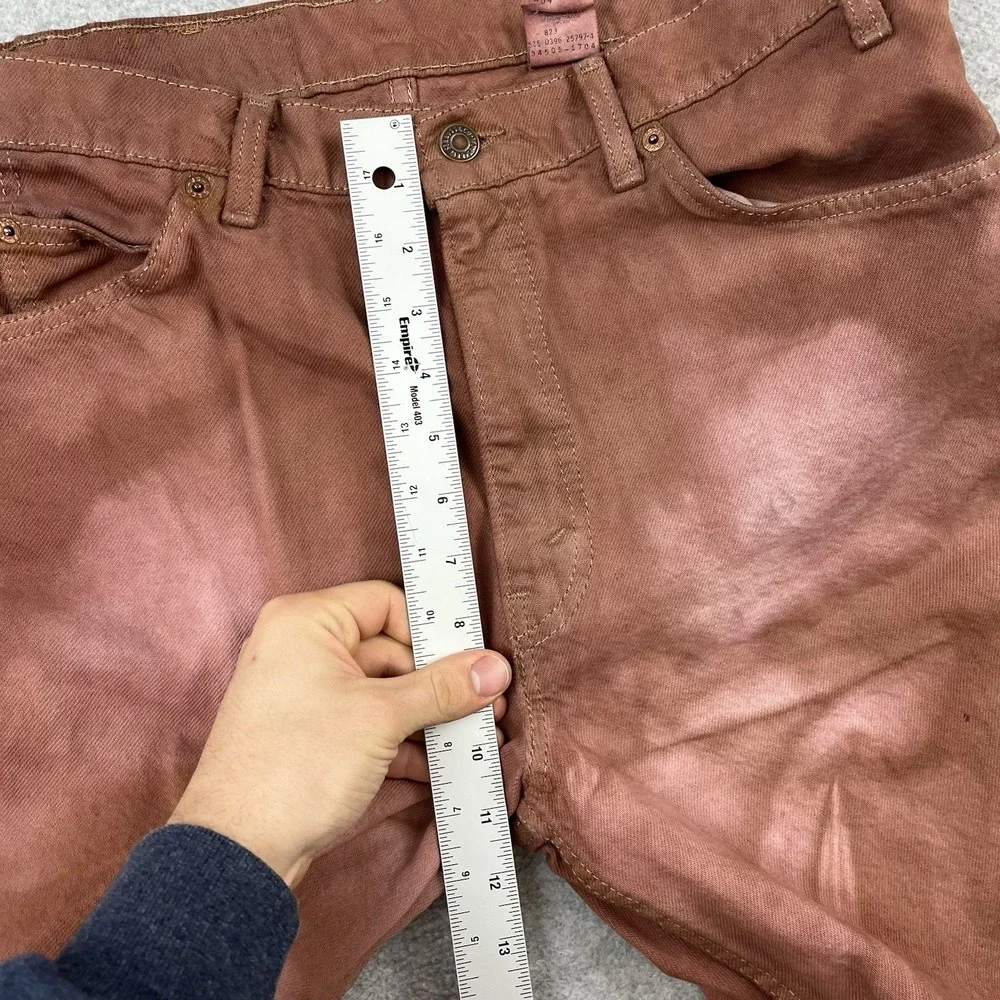 Vintage  Levis 505 Brown‎ Dyed Mens 34 Relaxed Fit Jorts Denim Shorts 90s USA